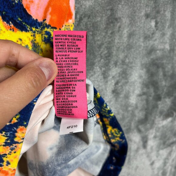 Betsey Johnson Skirt Women Medium Floral Pencil Stretch Elastic Waist Multicolor - Picture 9 of 9